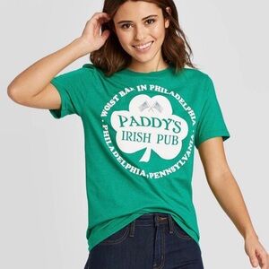 NWT Always Sunnny Paddy’s Irish Pub Tee M L XXL